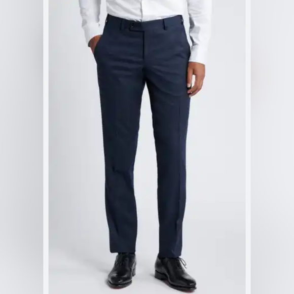 Ted Baker London Men's Jefferson Flat Front Wool Dress Pants, Sz 33 - Picture 7 of 16